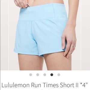 Lululemon Run Times Short 4”